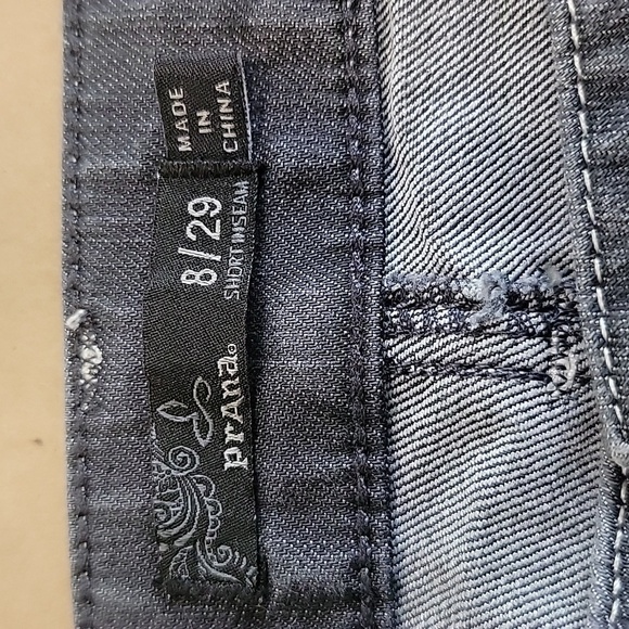 prAna Size 8, Dark Gray with White Stitching Womens Jeans, Excellent Condition - Picture 2 of 12